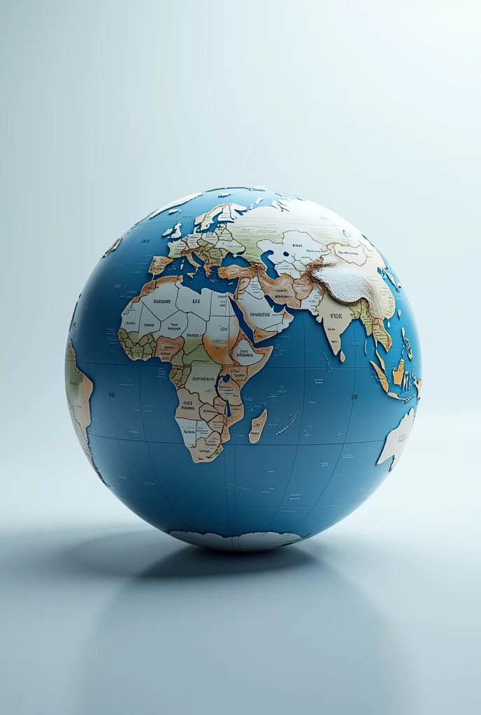 (photorealism:1.2), world globe logo