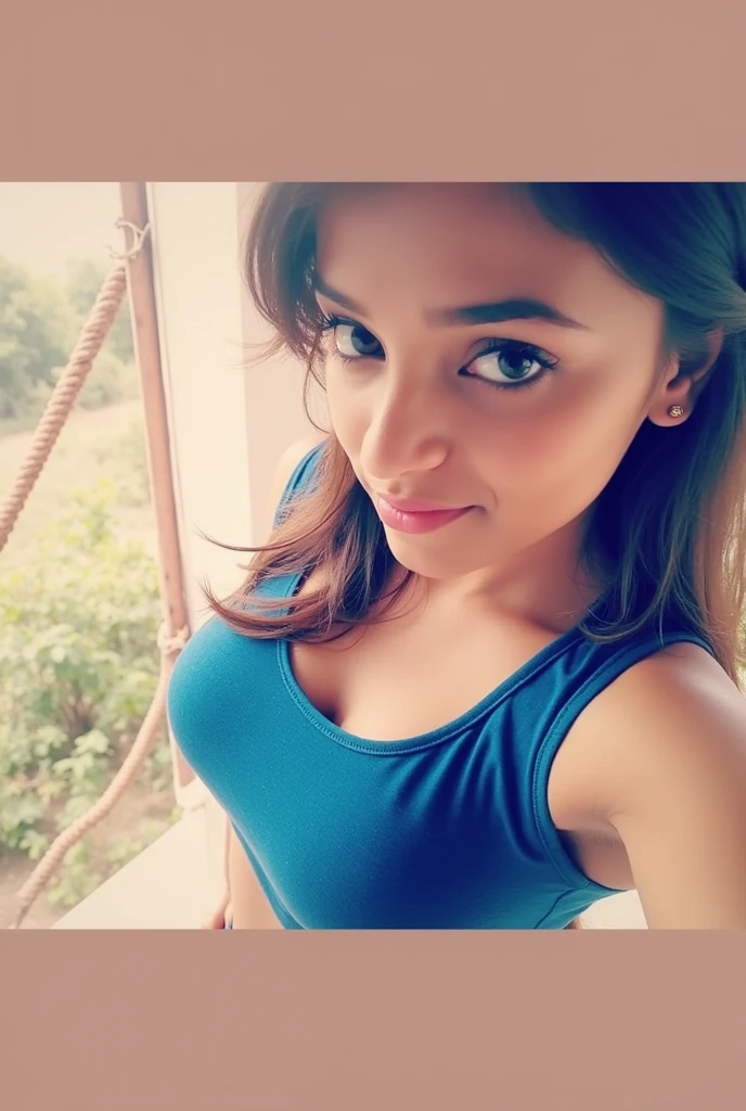 20 years old cute indian girl , long hair , black bra , sexy and hot , big boobs , deep cleavage 