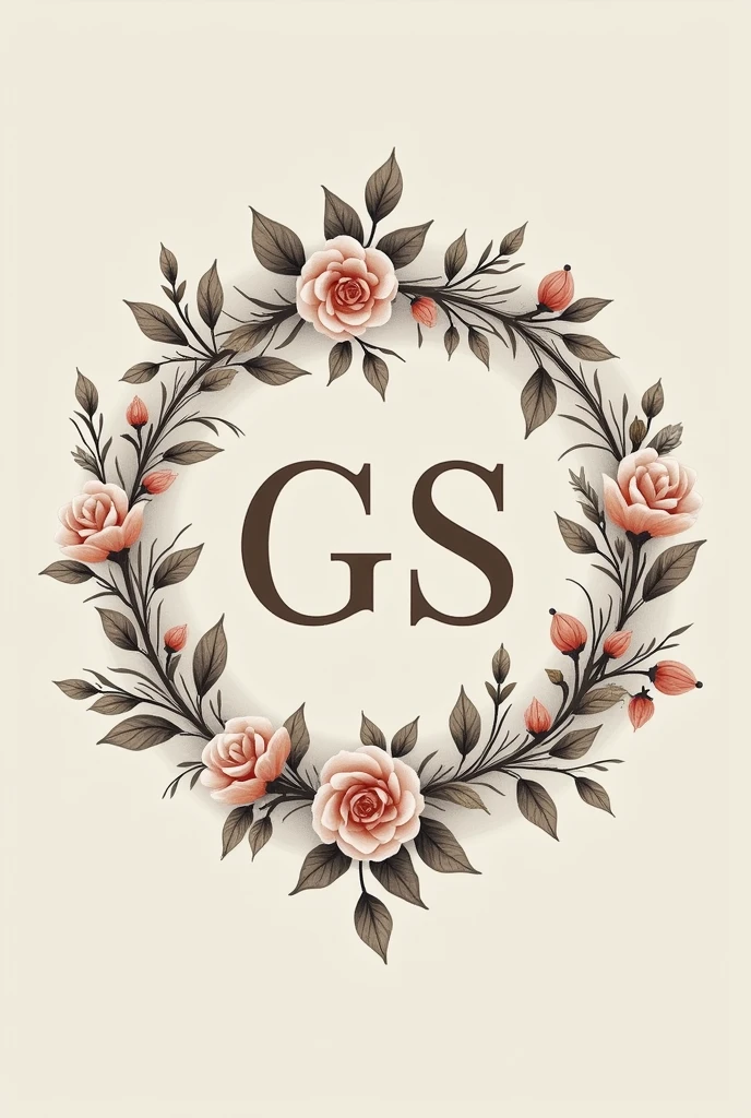 I would like a sophisticated wedding monogram, beautiful as a logo with the initials G and S