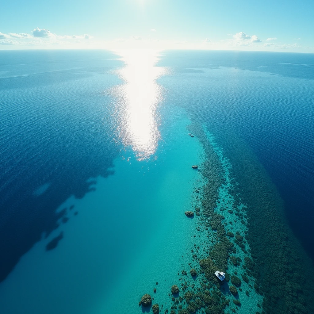 (masterpiece:1.2,Exceptional Quality,mirror-like,Cinematic Experience),8k,wallpaper,(Shooting from above:2.0),Japan,Okinawa,The ocean is so clear,Beautiful sea,(Diffuse reflection of light:2.0),(Dynamic Angles:2.0),Summer sunshine