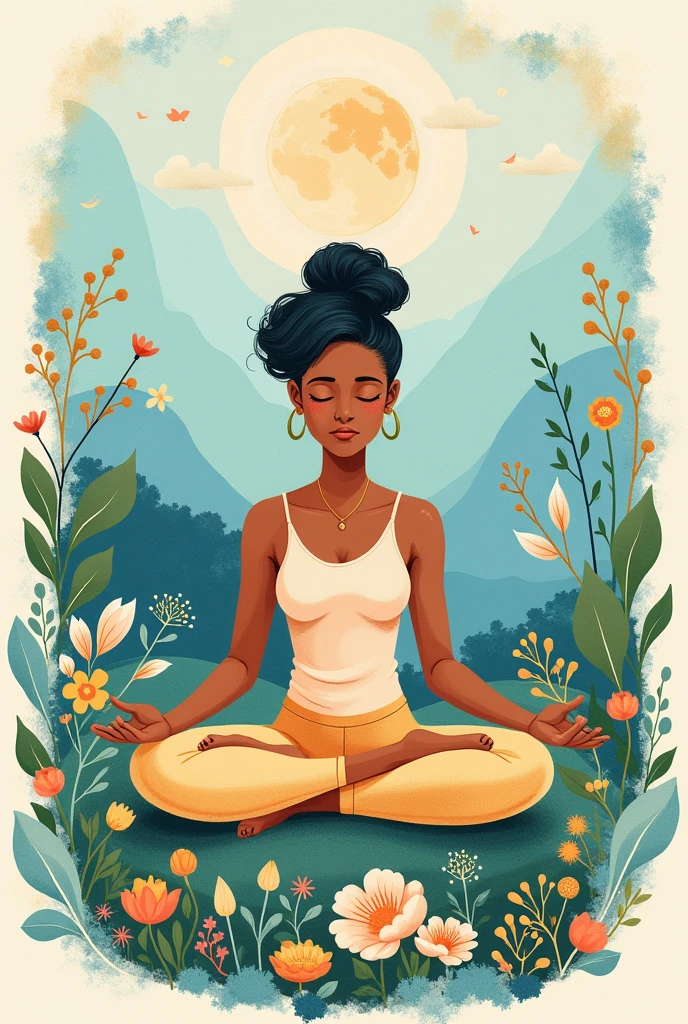 A poster promoting mental health and well being