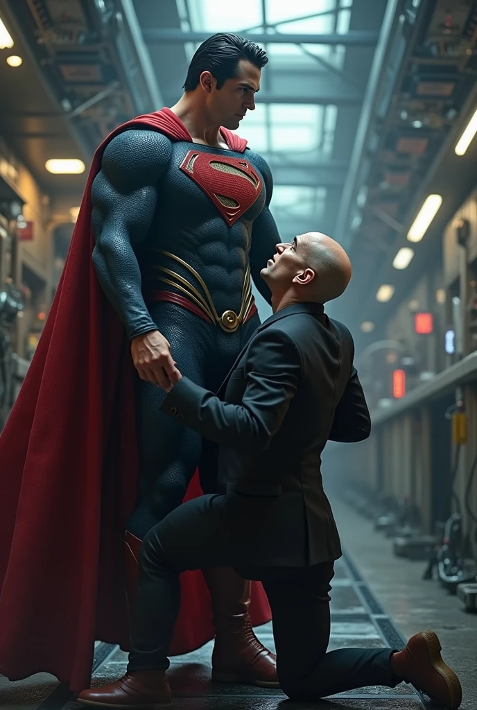Superman capturing Lex Luthor