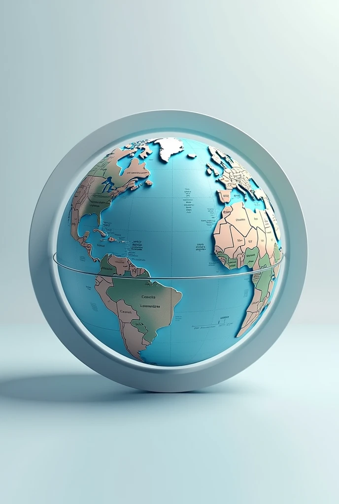 (photorealism:1.2), world globe, circle with inscription All Nations logo