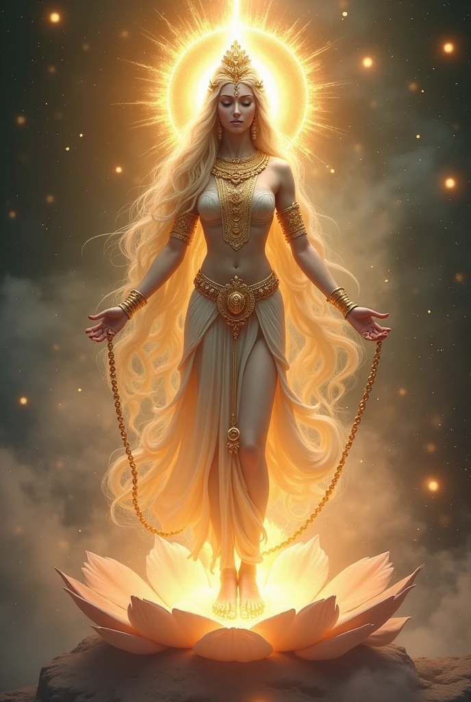 May the divine feet of Goddess Ambika, who is always engaged in one-pointed devotion, and is united with the heart of yogis, and who employs numerous methods to destroy worldly fears and pains, always protect you all."
