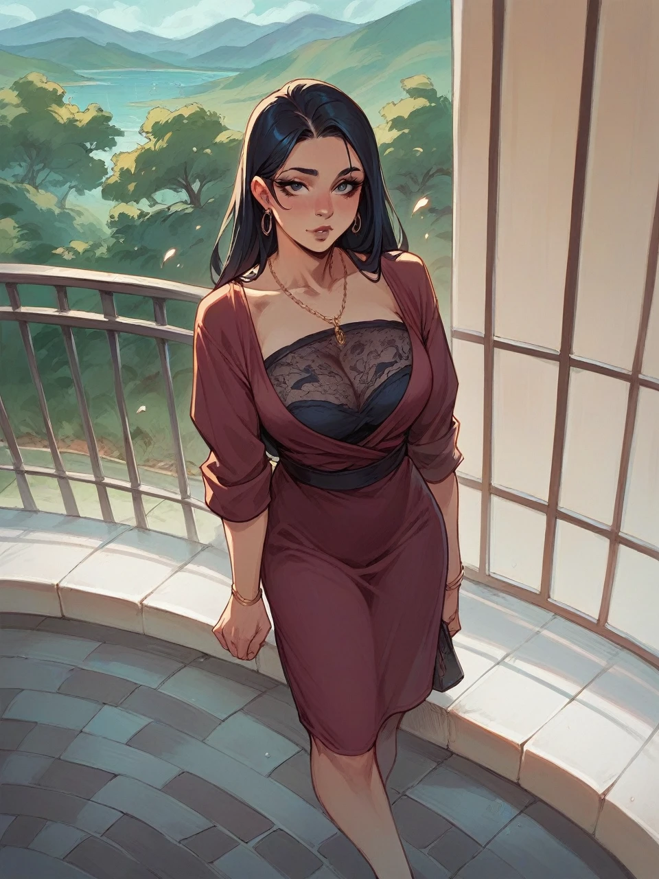 Big boobs sexy dress
