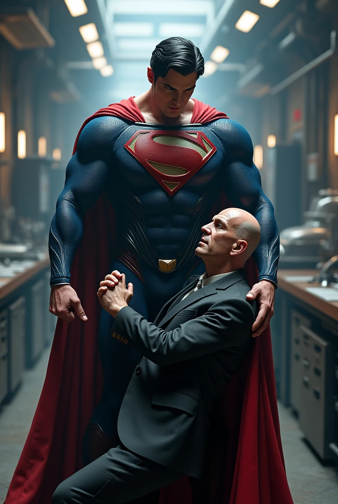 Superman capturing Lex Luthor