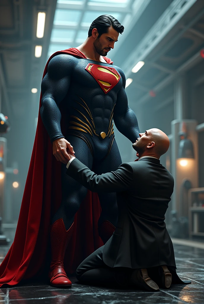 Superman capturing Lex Luthor