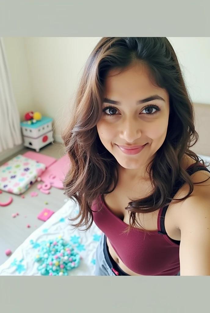 20 years old cute indian girl , long hair , black bra , sexy and hot , big boobs , deep cleavage