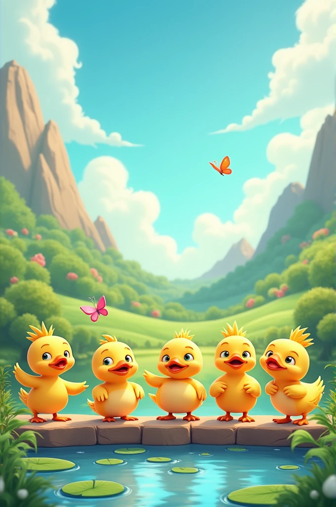 Ducks cartoon animation 