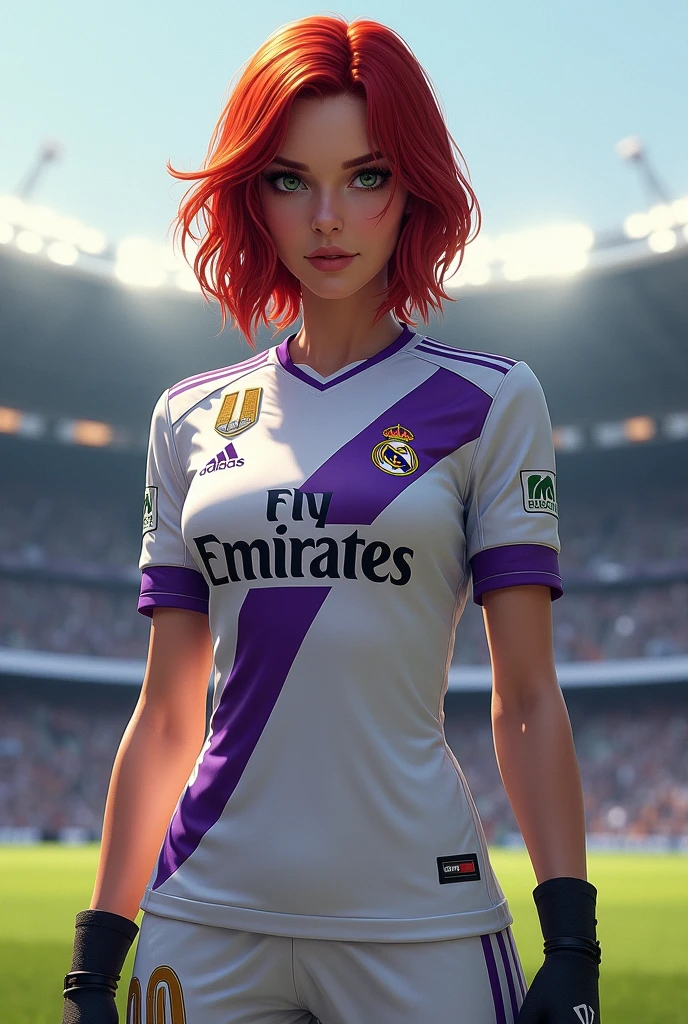 Natasha Romanoff in the Real Madrid uniform Sexy