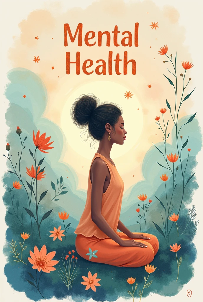 A poster promoting mental health and well being
