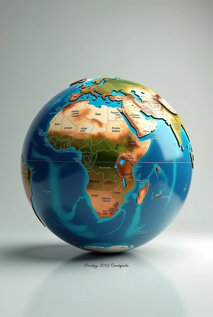 (photorealism:1.2), world globe, inscription All Nations For Christ church Nigeria in the circle and