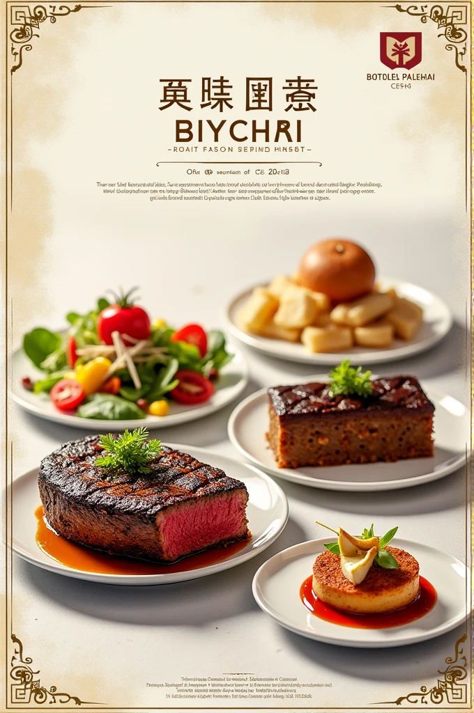 Restaurant poster brand related food