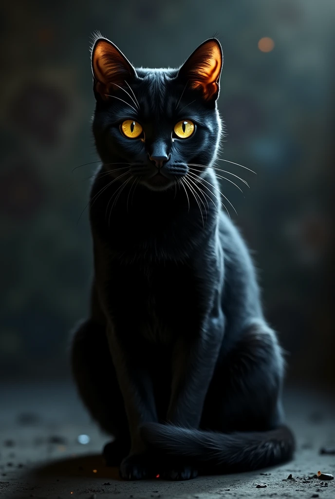 a black cat