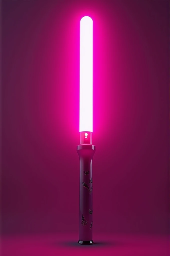 Create a lightstick for a kpop group called fifty fifty. It has to be pink.