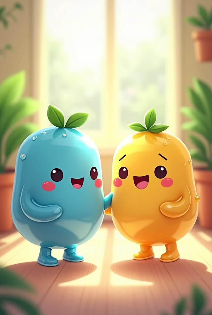 15M
12M
Description
Prompt
Create an image of two adorable, cartoonishrose characters, one blue and one yellow both with cheerful smiles and tiny arms and legs. They have glossy, semi-transparent surfaces with tiny water droplets, and each has a small leaf on top. The background features a bright and airy indoor setting with green plants and soft natural light, creating a cozy atmosphere. The scene conveys a sense of happiness and friendship, with a gentle bokeh effect in the background.
#