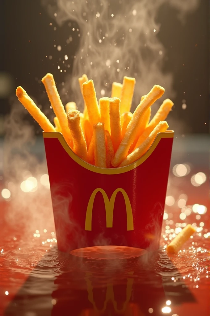 Very hot water and McDonald's french fries