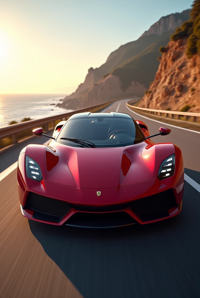 A red car