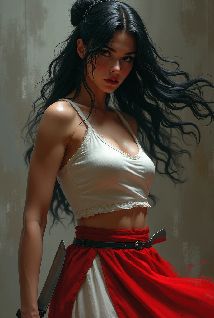 ((Best Quality, Masterpiece:1.2), Ultra-detailed, Realistic:1.37), Portrait, Fairy Tale, Close-up [Emotional:Heartless:20] Intense Armor [Romanian:Costa Rican:13], Megan Fox:1.2, Tattered Suit, Fur-trimmed Hair, One-eyed, Already, Moonlit Night, Soft Focus, Outline, Fiery Anger, European Punk, Key Light, f/1.8, Monochrome, Vibrant Colors, Rotating Blue, 64K, Art Station, 8K Resolution