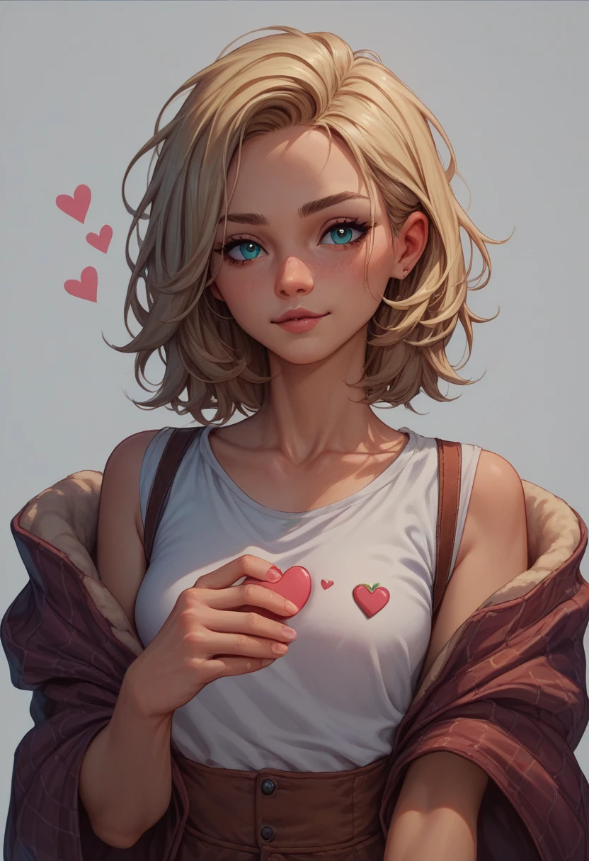 a lot of cute hearts on a white background