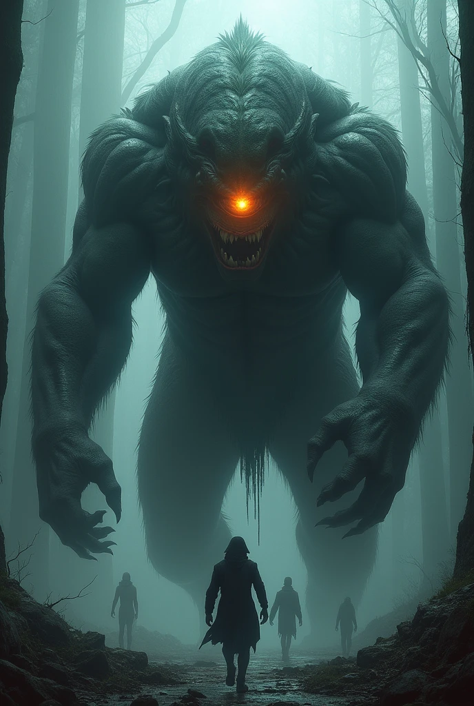 A monster with one eye kill humans 