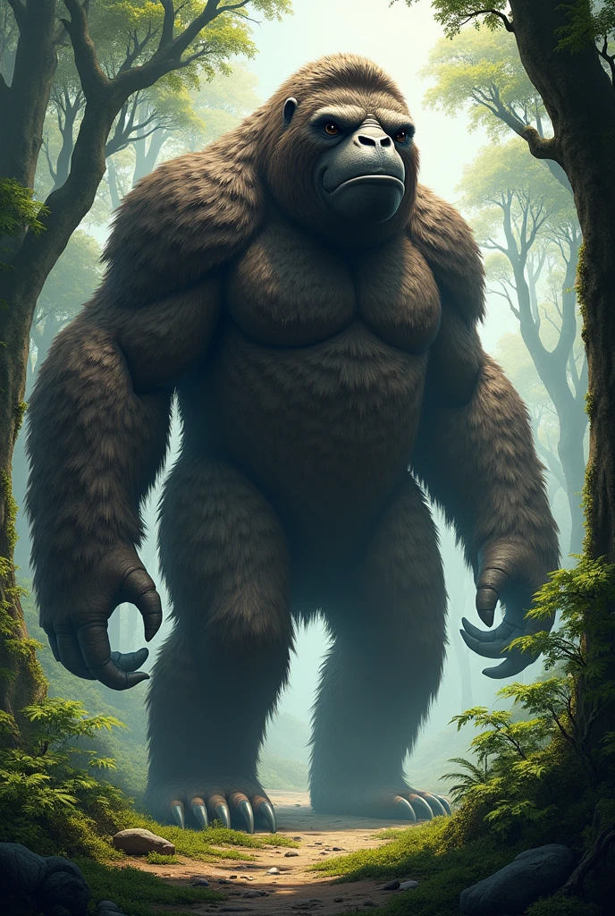 Giant sloth illustration 