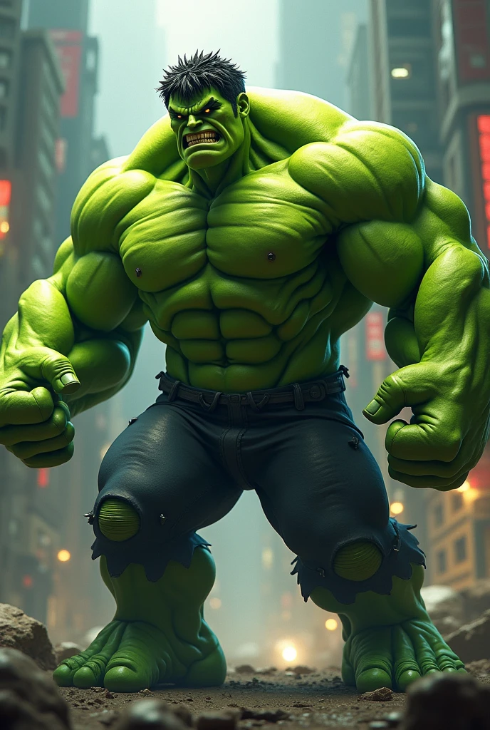 A green hulk not too big but smart and highly graphical wallpaper. Don’t make him too muscular ok , bright green skin