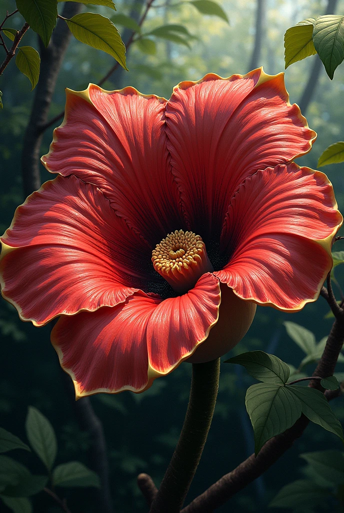 crea la planta Rafflesia arnoldii