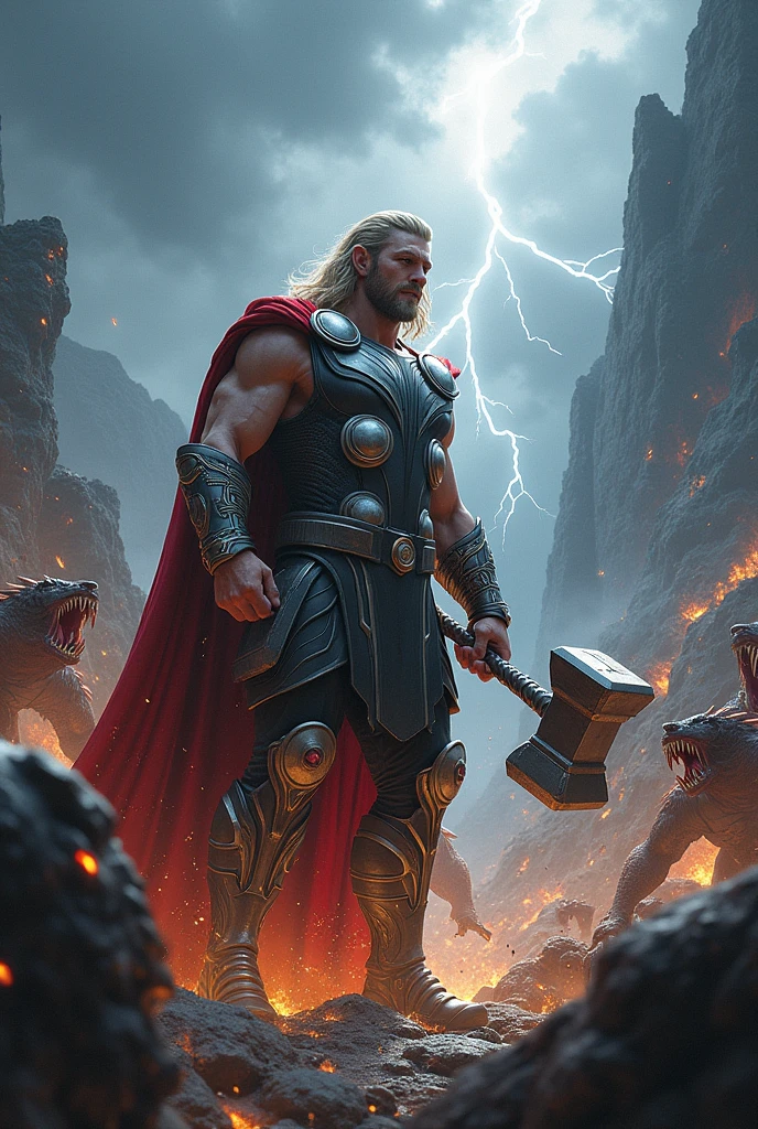 fight thor God of war creatures