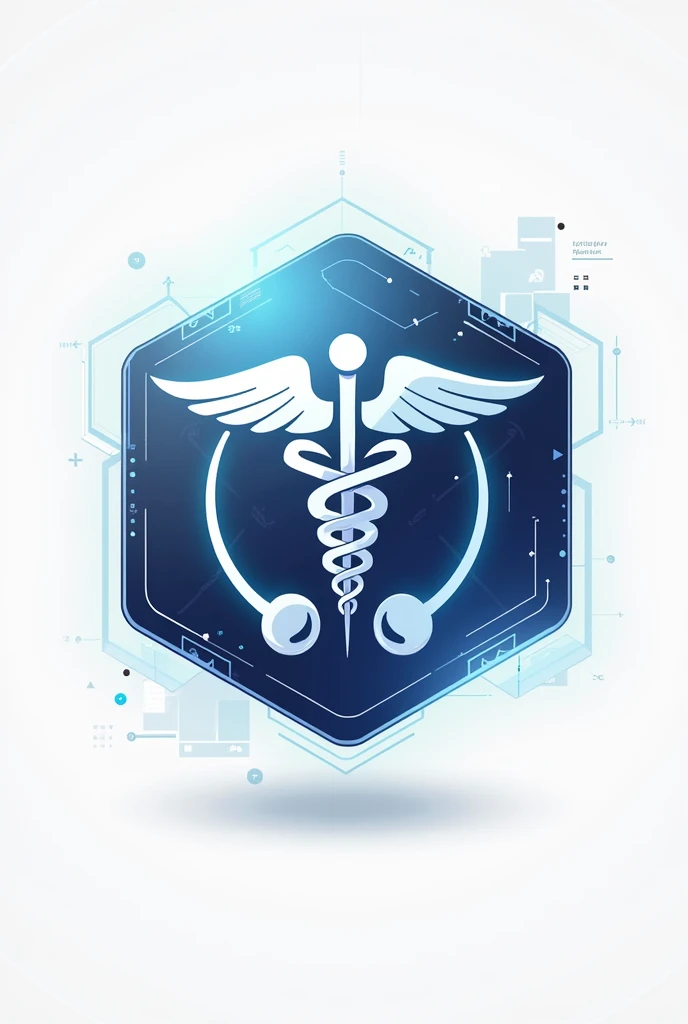 Profile logo with medical contract but with gaming theme, white background