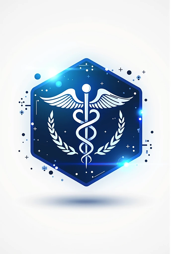 Profile logo with medical contract but with gaming theme, white background
