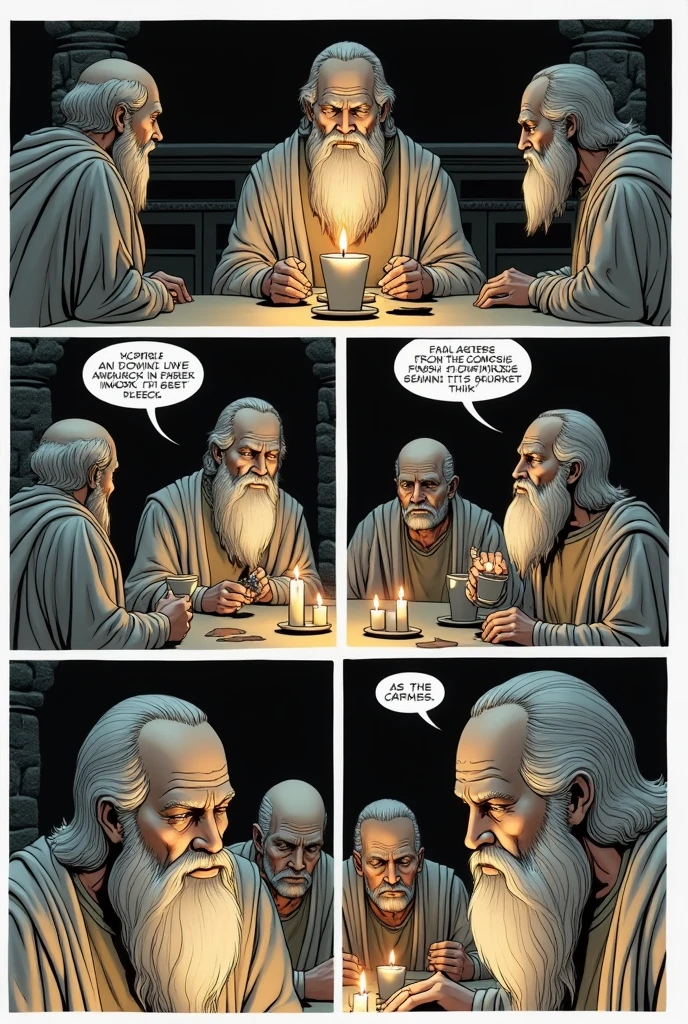 Death of Socrates comic in 6 parts