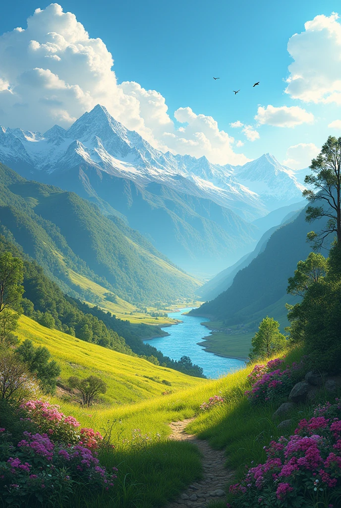 Landscape over the huayno 