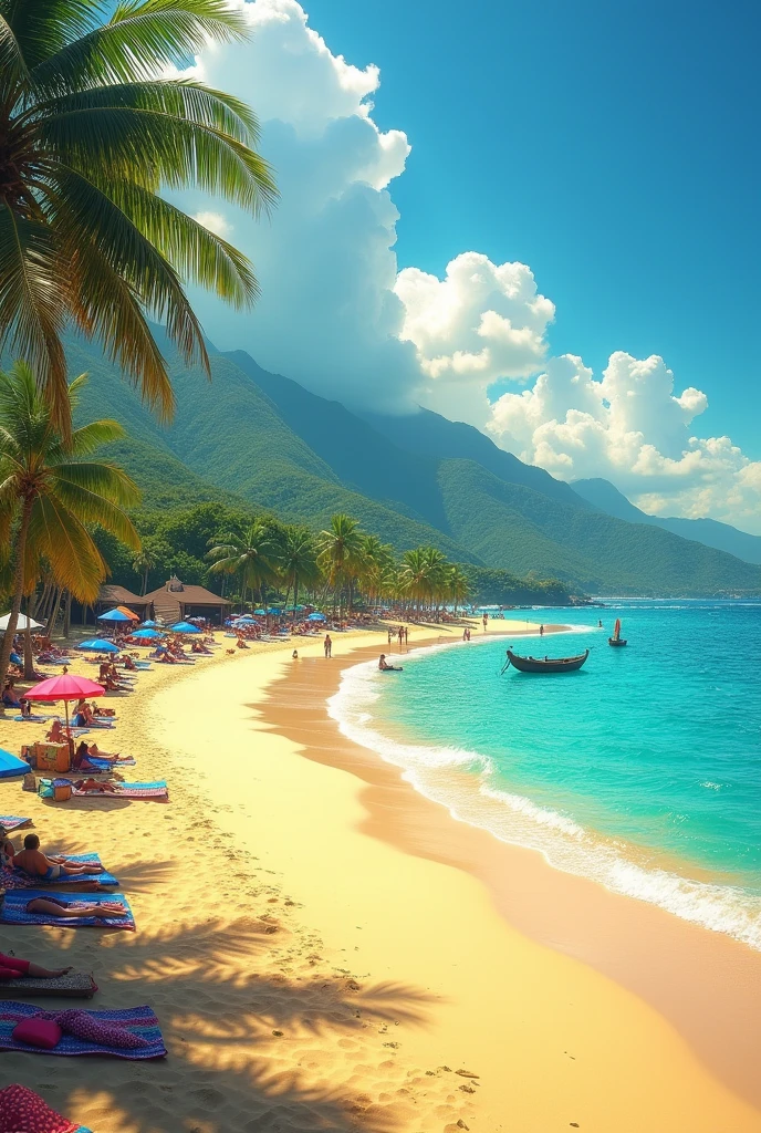 Image of Pozos Colorados beach in Santa Marta, Colombia