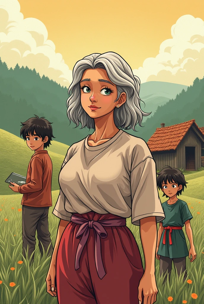 Anime manga version drawn in dragon ball style Mrs. Toros; (adoptive mother of the protagonist).
kor: 6 Sex: Female One
Ocupação: farmera
{Killed in the attack}
--------
Senhor Vasco
kor: 71 Sex: masculine
Ocupação: farmer
{Killed in the attack}
--------
Rebeca
kor: 6 Sex: Female One
{Killed in the attack}
-------- Rayra San; ( Rebecca's mother)
kor: 27 Sex: Female
Occupation: dressmaker
{Killed in the attack}
---------
Kai
kor: 35 Sex: Male
Occupation: general teacher
{Killed in the attack}
---------
Bruffs
kor: 46 Sex: masculine
Ocupação: Smith
{Killed in the attack}
----------
Zoel
kor: 7 Sex: masculine