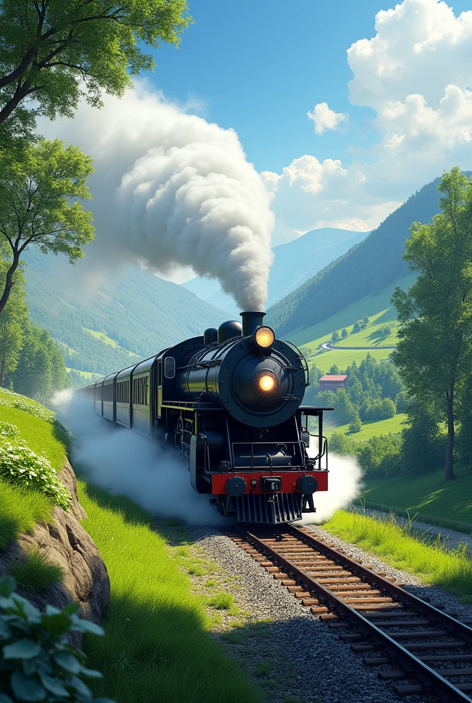 Train shdk pr chl rhi h