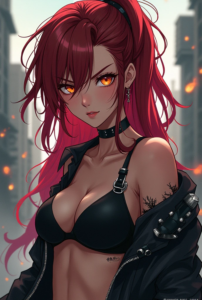 A savage bitch anime girl who is cute