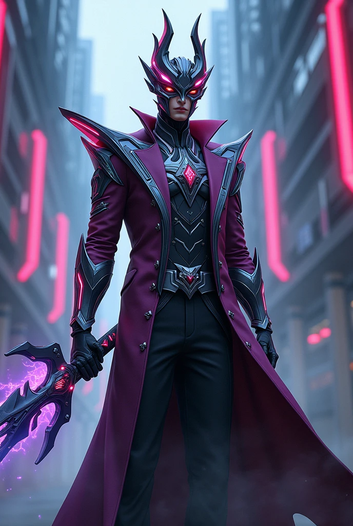 Uma fusão de jhin do league of legends com Jayce