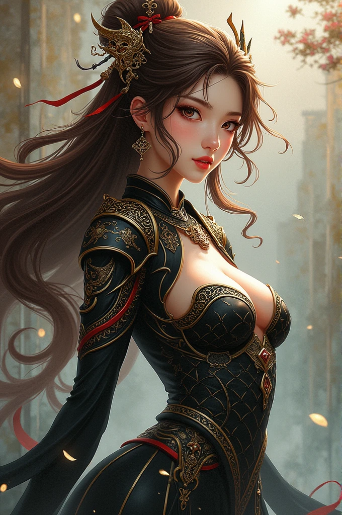beautiful (zxzxberna), intricate colorful hair with , sunlight, beautiful lighting, vibrant lighting, intricate, highly detailed, elegant, smooth, by Ruan Jia and Artgerm and Anton Fadeev,