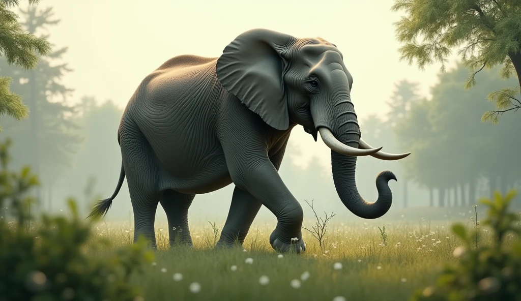 🐘 "The elephant sways, sways, sways,
With his trunk swinging low,