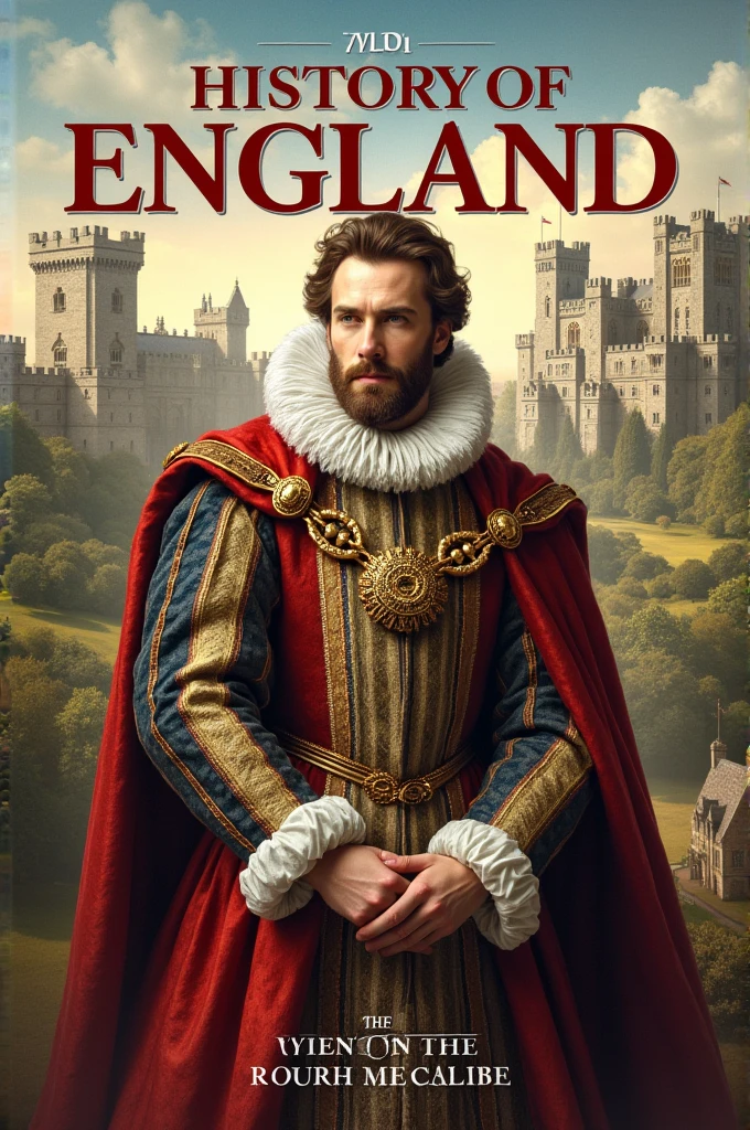 Crate a book cover photo in history of England