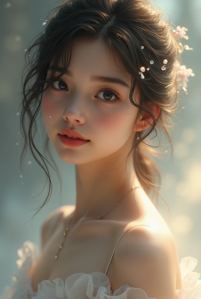A beautiful girl 
