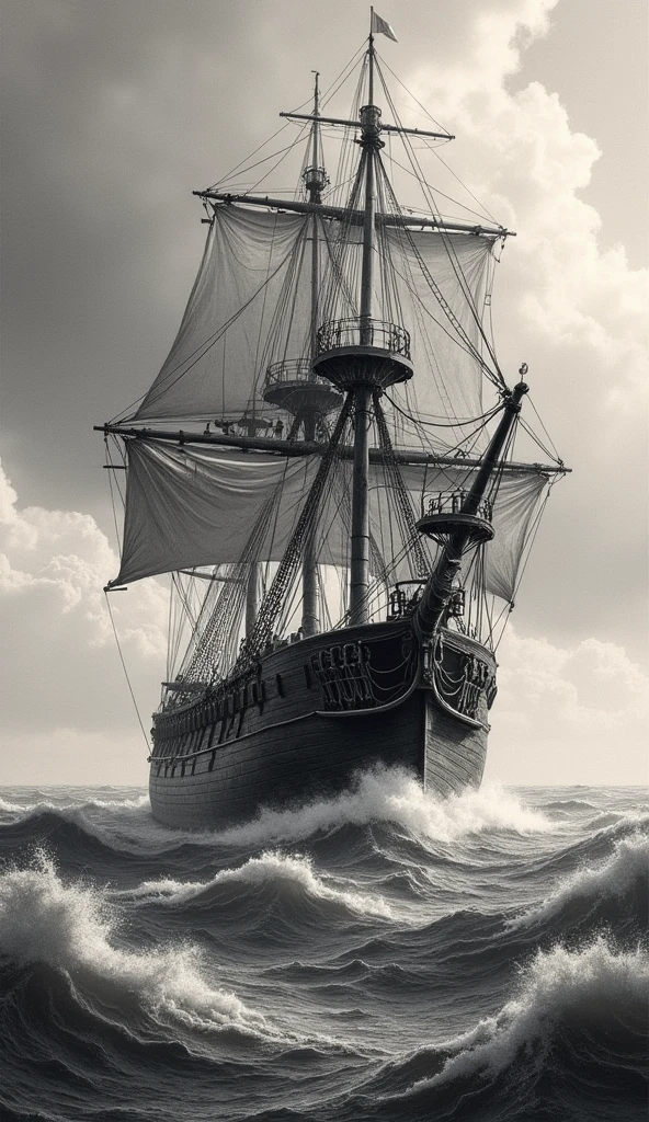 A detailed drawing of the Zong slave ship