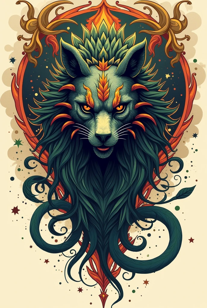Anhangá art for tattoo