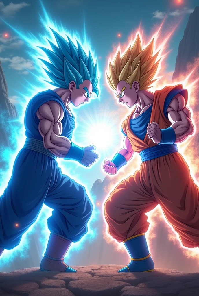 goku and vegetta in ultra instinct