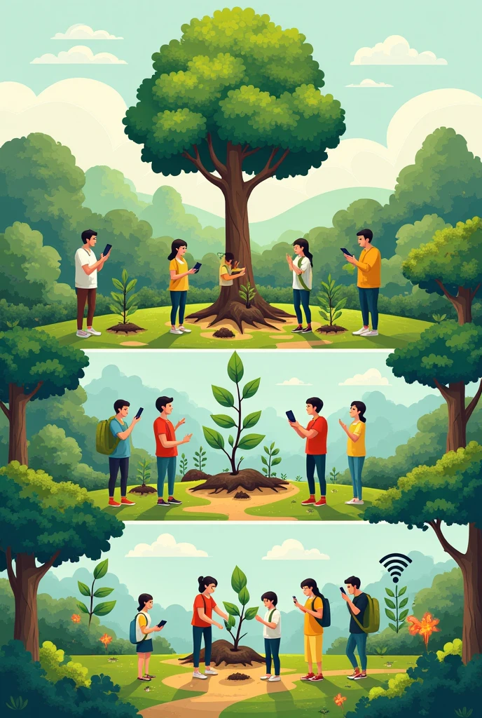 Imagine if trees gave out Wi-Fi. Everyone would plant trees like crazy and we would end deforestation. It is a pity that it only produces the Oxygen that we breathe..
Anonymous ACTIVITY No. 1; I interpret texts Make a graph related to the previous maxim