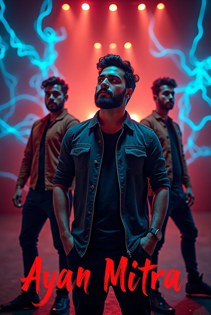 Make a music band cover photo for you tube. The band name is Ayan Mitra