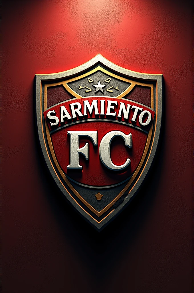 Let it be a football shield with the name of SARMIENTO FC 