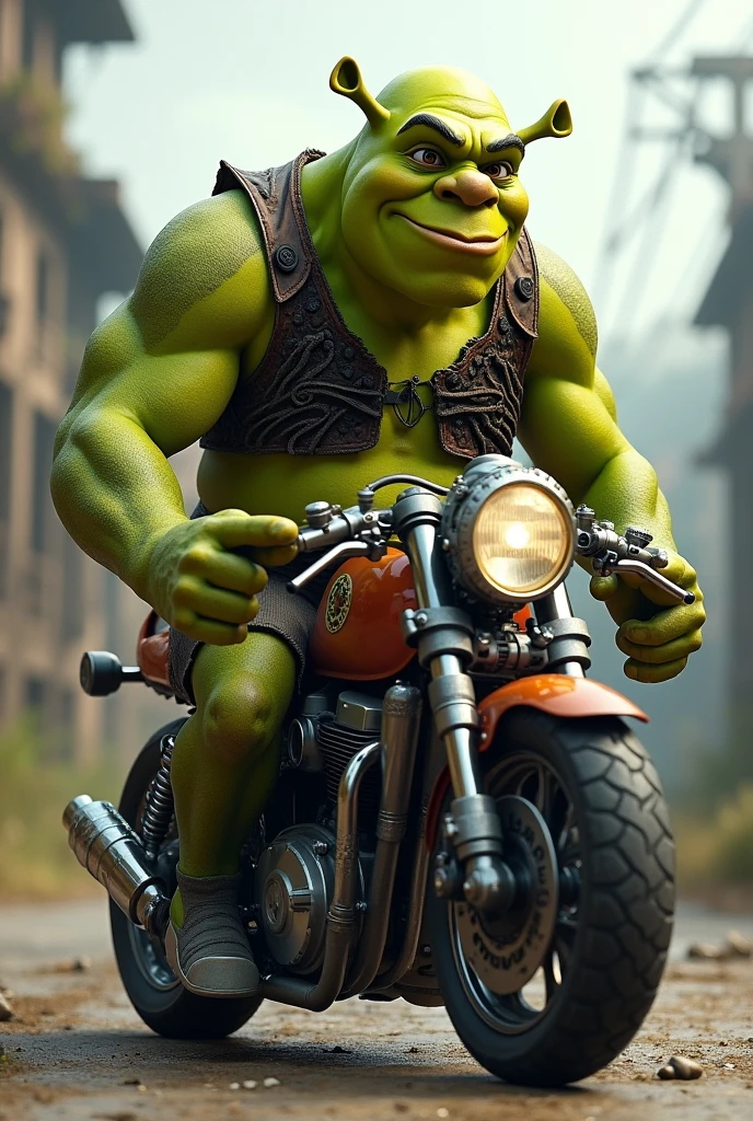 Shrek a moto