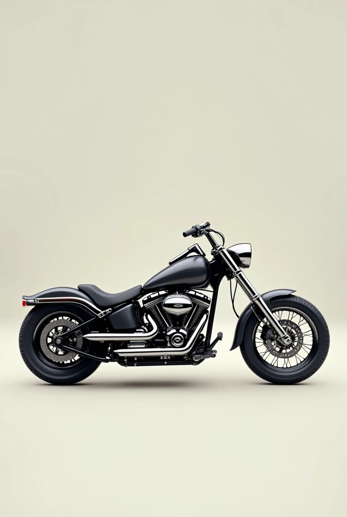Chopper motorcycle
side view